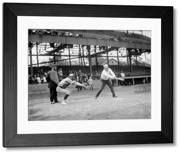 Framed Print : Baseball, Congressional - At Bat: Rauch, George Washington, Rep. from Indiana, 1907-1917, 1911. Creator: Harris & Ewing. Baseball, Congressional - At Bat: Rauch, George Washington, Rep. from Indiana, 1907-1917, 1911. Creator: Harris & Ewing Framed Print : Baseball, Congressional - At Bat: Rauch, George Washington, Rep. from Indiana, 1907-1917, 1911. Creator: Harris & Ewing. Baseball, Congressional - At Bat: Rauch, George Washington, Rep. from Indiana, 1907-1917, 1911. Creator: Harris & Ewing