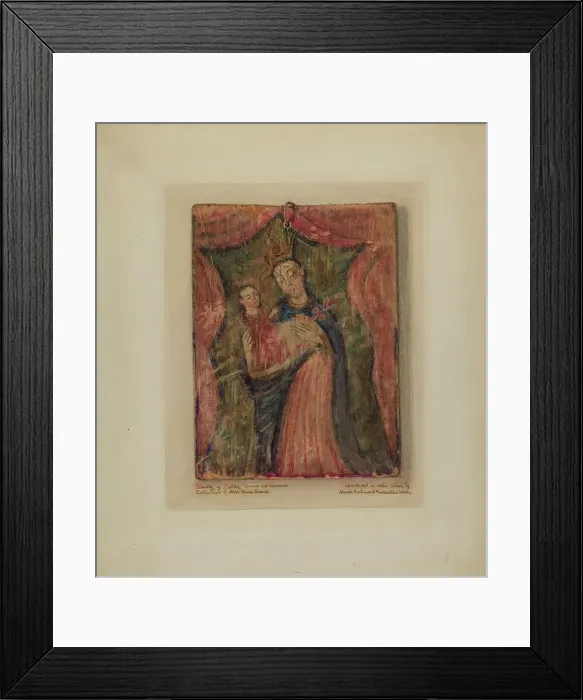 Framed Print : Santo, 1936. Creator: Maude Valle Framed Print : Santo, 1936. Creator: Maude Valle