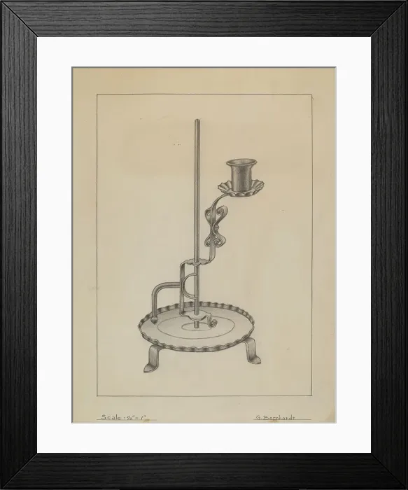 Framed Print : Candle Holder, c. 1936. Creator: Gerald Bernhardt Framed Print : Candle Holder, c. 1936. Creator: Gerald Bernhardt