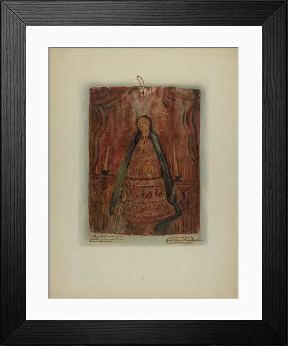Framed Print : Santo, 1936. Creator: Maude Valle Framed Print : Santo, 1936. Creator: Maude Valle