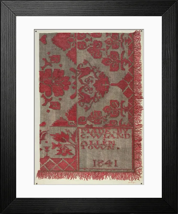 Framed Print : Coverlet, c. 1940. Creator: Helen Balfour