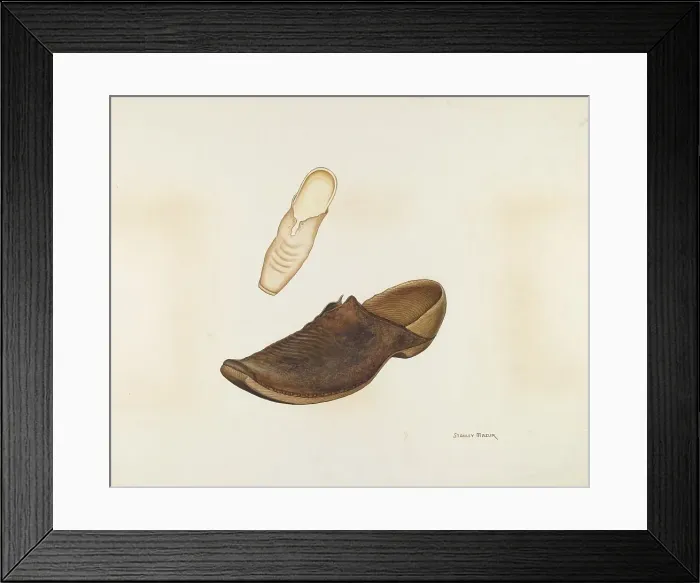 Framed Print : Woman's Sabot, c. 1937. Creator: Maxil Ballinger Framed Print : Woman's Sabot, c. 1937. Creator: Maxil Ballinger