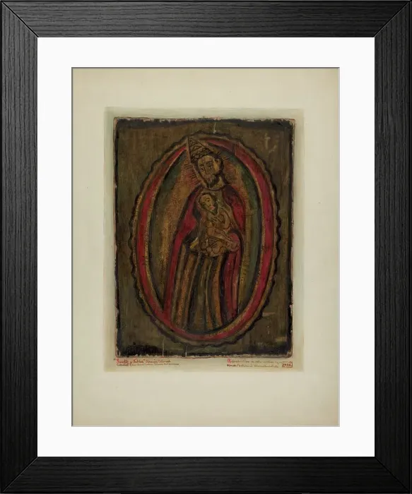 Framed Print : Santo, 1936. Creator: Maude Valle Framed Print : Santo, 1936. Creator: Maude Valle