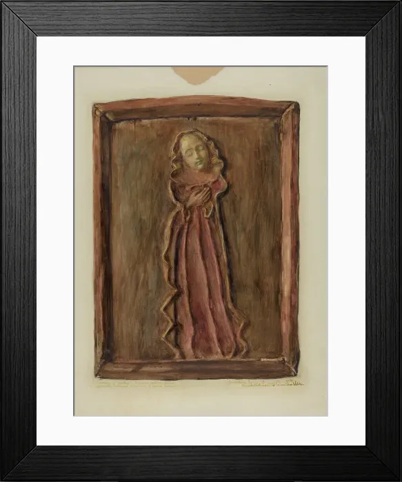 Framed Print : Santo, 1936. Creator: Maude Valle Framed Print : Santo, 1936. Creator: Maude Valle