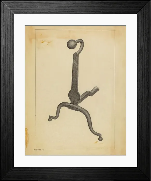 Framed Print : Andiron, 1935 / 1942. Creator: Salvatore Borrazzo Framed Print : Andiron, 1935 / 1942. Creator: Salvatore Borrazzo