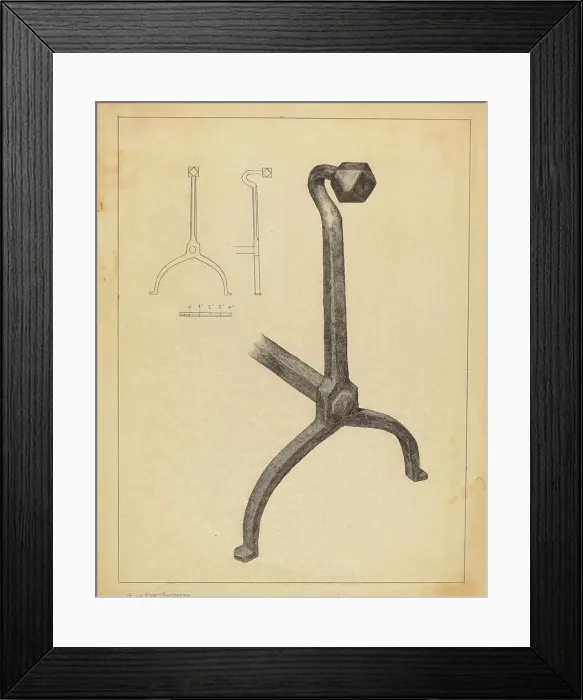 Framed Print : Andiron, 1935 / 1942. Creator: Salvatore Borrazzo Framed Print : Andiron, 1935 / 1942. Creator: Salvatore Borrazzo