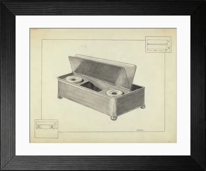 Framed Print : Inkwell, 1935 / 1942. Creator: Salvatore Borrazzo Framed Print : Inkwell, 1935 / 1942. Creator: Salvatore Borrazzo