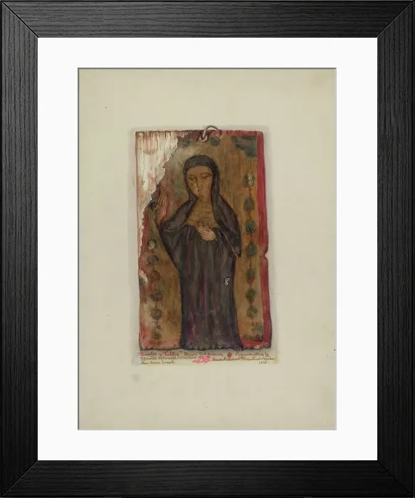 Framed Print : Santo, 1936. Creator: Maude Valle Framed Print : Santo, 1936. Creator: Maude Valle