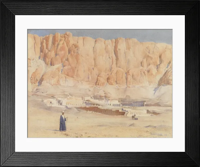 Framed Print : The Temple of Hatshepsut, 1899. Creator: Carter, Howard (1874-1939)