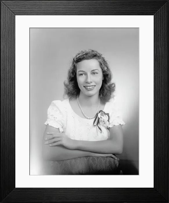 Framed Print : Mrs Charles W Bramlett - Portrait, 1945. Creator: Harris & Ewing. Mrs Charles W Bramlett - Portrait, 1945. Creator: Harris & Ewing Framed Print : Mrs Charles W Bramlett - Portrait, 1945. Creator: Harris & Ewing. Mrs Charles W Bramlett - Portrait, 1945. Creator: Harris & Ewing