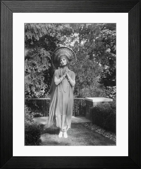 Framed Print : Person wearing a mask made by W.T. Benda, 1925 Sept. 20. Creator: Arnold Genthe Framed Print : Person wearing a mask made by W.T. Benda, 1925 Sept. 20. Creator: Arnold Genthe