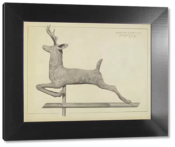 Deer Weather Vane, c. 1938. Creator: Salvatore Borrazzo