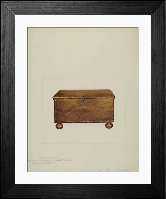 Framed Print : Sea Chest, 1936. Creators: Robert Birrell, Donald Donovan Framed Print : Sea Chest, 1936. Creators: Robert Birrell, Donald Donovan