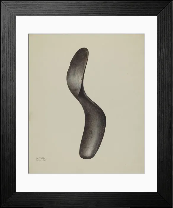 Framed Print : Shoe Last, 1938. Creator: George Bobholz Framed Print : Shoe Last, 1938. Creator: George Bobholz