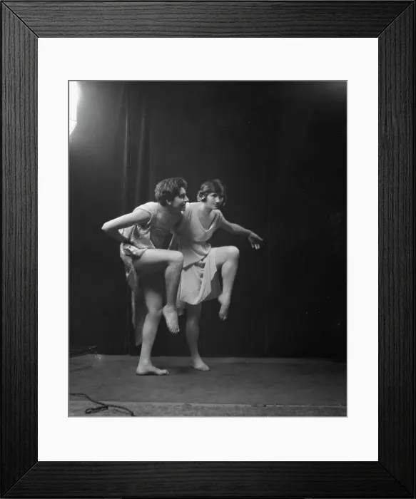 Framed Print : Davenport, Margery, Miss, and unidentified dancer, not before 1917. Creator: Arnold Genthe Framed Print : Davenport, Margery, Miss, and unidentified dancer, not before 1917. Creator: Arnold Genthe