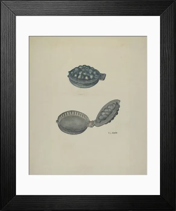 Framed Print : Ice Cream Mold, c. 1941. Creator: V. L. Vance Framed Print : Ice Cream Mold, c. 1941. Creator: V. L. Vance