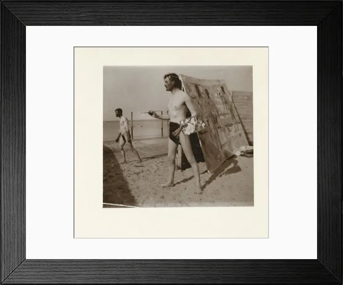 Framed Print : Edvard Munch at the Beach in Warnemünde, 1907. Creator: Munch, Edvard (1863-1944) Framed Print : Edvard Munch at the Beach in Warnemünde, 1907. Creator: Munch, Edvard (1863-1944)