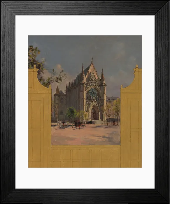 Framed Print : Sketch for the reception hall at the town hall of Vincennes: Views of Vincennes, 1898. Creator: Paul Leon Felix Schmitt Framed Print : Sketch for the reception hall at the town hall of Vincennes: Views of Vincennes, 1898. Creator: Paul Leon Felix Schmitt