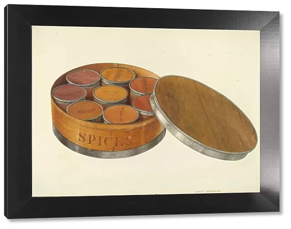 Spice Box, c. 1938. Creator: John Bodine