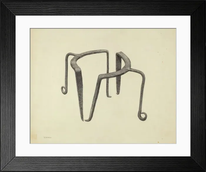 Framed Print : Pot Trivets, c. 1938. Creator: Salvatore Borrazzo Framed Print : Pot Trivets, c. 1938. Creator: Salvatore Borrazzo
