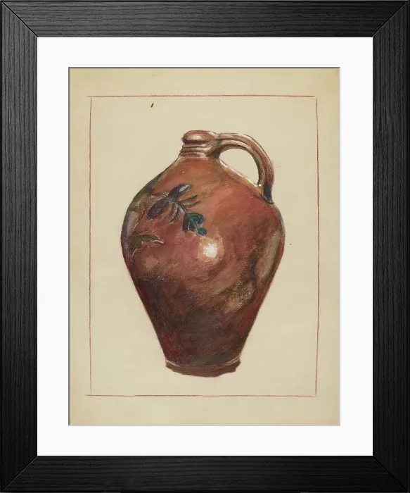 Framed Print : Jug, 1935 / 1942. Creator: Salvatore Borrazzo Framed Print : Jug, 1935 / 1942. Creator: Salvatore Borrazzo