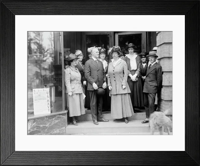Framed Print : British Commission To U.S. - Admiral De Chair And Group, 1917. Creator: Harris & Ewing. British Commission To U.S. - Admiral De Chair And Group, 1917. Creator: Harris & Ewing