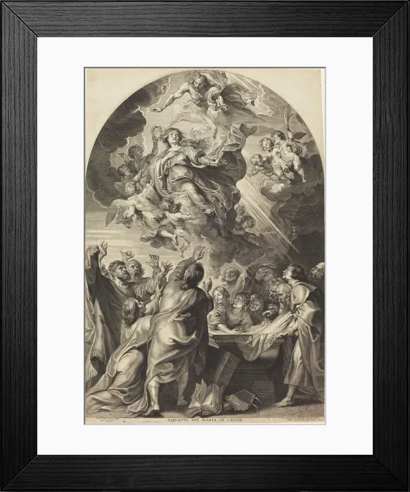 Framed Print : The Assumption of the Virgin, 1624. Creator: Paulus Pontius Framed Print : The Assumption of the Virgin, 1624. Creator: Paulus Pontius