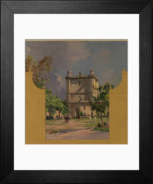 Framed Print : Sketch for the reception hall at the town hall of Vincennes: Views of Vincennes, 1898. Creator: Paul Leon Felix Schmitt Framed Print : Sketch for the reception hall at the town hall of Vincennes: Views of Vincennes, 1898. Creator: Paul Leon Felix Schmitt
