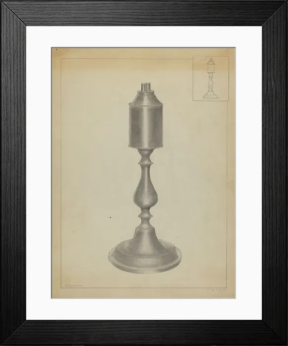 Framed Print : Lamp, 1935 / 1942. Creators: Salvatore Borrazzo, Sara Garfinkel Framed Print : Lamp, 1935 / 1942. Creators: Salvatore Borrazzo, Sara Garfinkel