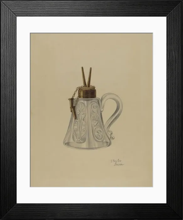 Framed Print : Lamp, c. 1940. Creator: Clayton Braun Framed Print : Lamp, c. 1940. Creator: Clayton Braun