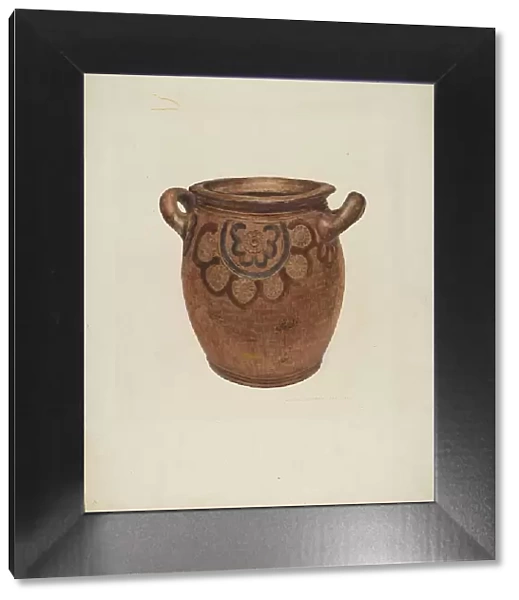 Stone Jar, c. 1940. Creator: Marin J. Bright