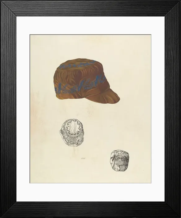 Framed Print : House Cap, c. 1938. Creator: Joseph L. Boyd Framed Print : House Cap, c. 1938. Creator: Joseph L. Boyd
