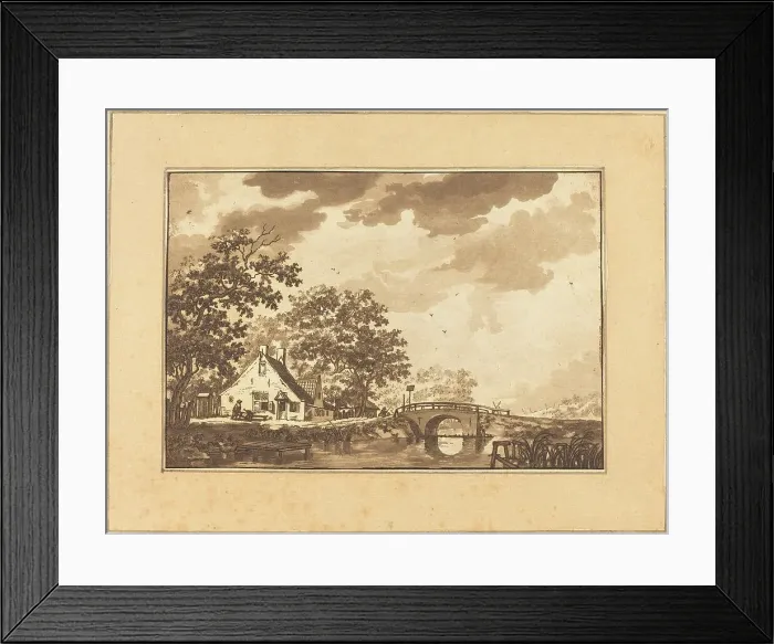 Framed Print : Landscape, published 1782. Creator: Regina Schönecker Framed Print : Landscape, published 1782. Creator: Regina Schönecker