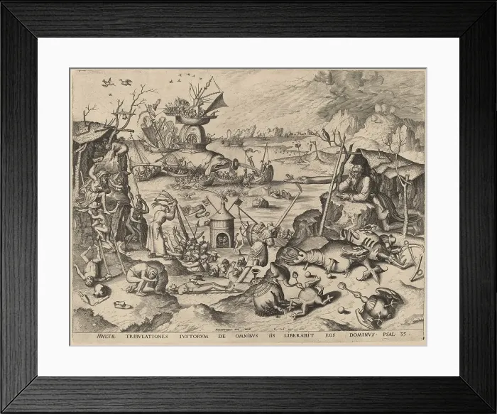 Framed Print : The Temptation of Saint Anthony, 1561. Creator: Unknown Framed Print : The Temptation of Saint Anthony, 1561. Creator: Unknown