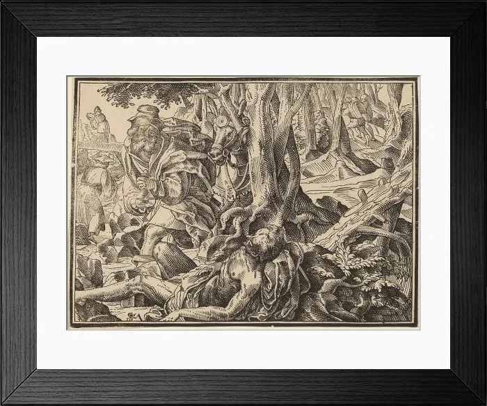 Framed Print : Christ Tells His Disciples of the Last Judgment, published 1630. Creator: Christoph Maurer Framed Print : Christ Tells His Disciples of the Last Judgment, published 1630. Creator: Christoph Maurer