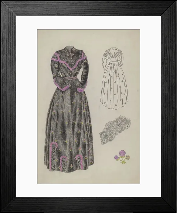 Framed Print : Visiting Costume, c. 1937. Creator: Joseph L. Boyd Framed Print : Visiting Costume, c. 1937. Creator: Joseph L. Boyd