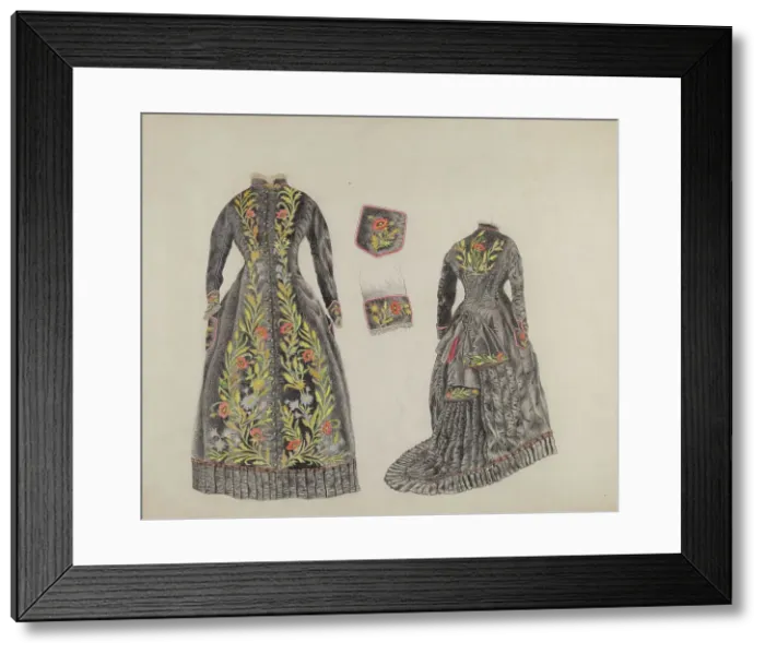 Framed Print : Dress, c. 1937. Creator: Joseph L. Boyd Framed Print : Dress, c. 1937. Creator: Joseph L. Boyd