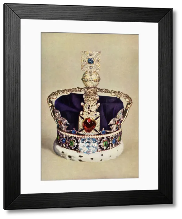 Framed Print : Imperial State Crown, 1962. Creator: Unknown Framed Print : Imperial State Crown, 1962. Creator: Unknown