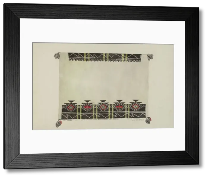 Framed Print : Indian Blanket, 1935 / 1942. Creator: Mary Edith Brooks