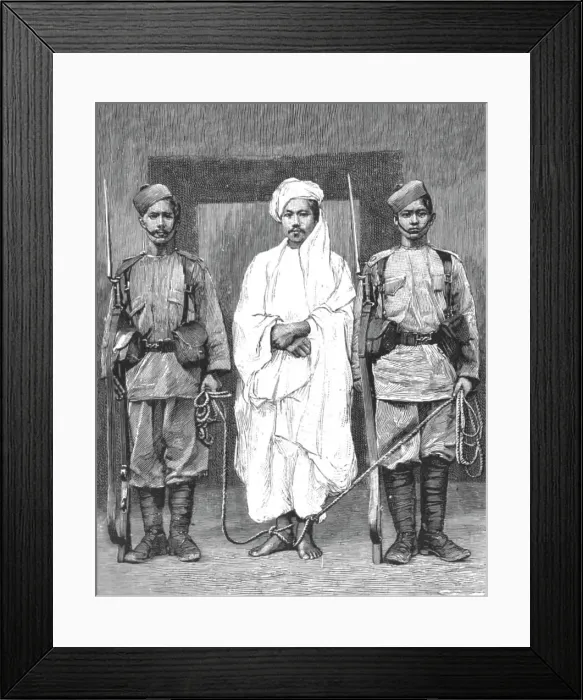 Framed Print : The Manipur Rebels; The Tobraq, 1891. Creator: Unknown Framed Print : The Manipur Rebels; The Tobraq, 1891. Creator: Unknown