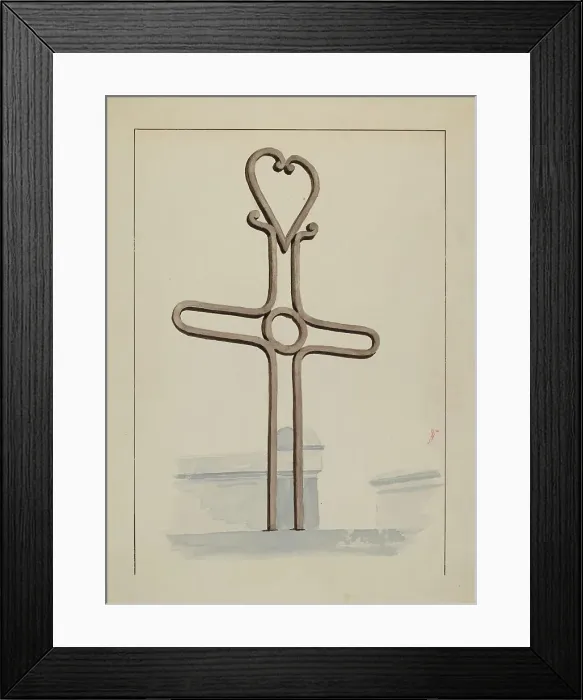 Framed Print : Cross, c. 1936. Creator: Lucien Verbeke Framed Print : Cross, c. 1936. Creator: Lucien Verbeke