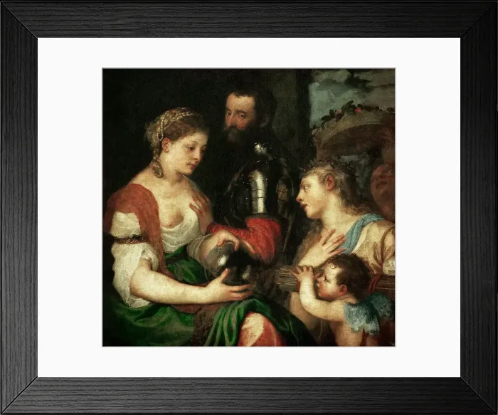 Framed Print : Allegoria coniugale (Allegory of Marriage), ca 1532. Creator: Titian (1488-1576) Framed Print : Allegoria coniugale (Allegory of Marriage), ca 1532. Creator: Titian (1488-1576)