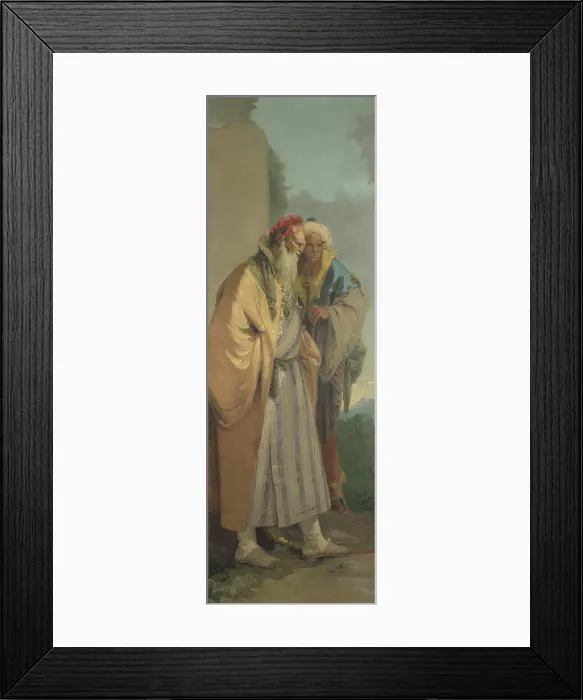 Framed Print : Two Men in Oriental Costume, ca 1743. Creator: Tiepolo, Giambattista (1696-1770) Framed Print : Two Men in Oriental Costume, ca 1743. Creator: Tiepolo, Giambattista (1696-1770)