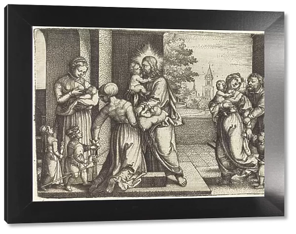 Christ Surrounded by Children. Creator: Georg Pencz
