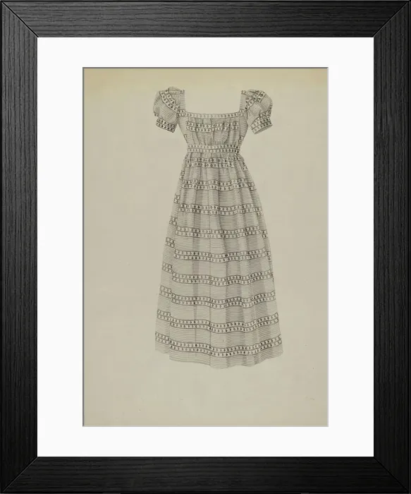 Framed Print : Child's Dress, c. 1939. Creator: Florence Grant Brown Framed Print : Child's Dress, c. 1939. Creator: Florence Grant Brown