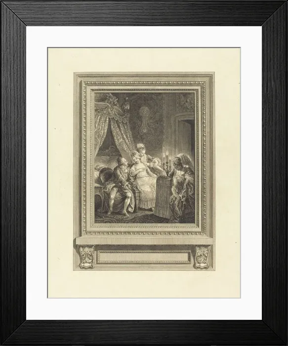 Framed Print : La nuit. Creator: Charles Emmanuel Patas Framed Print : La nuit. Creator: Charles Emmanuel Patas