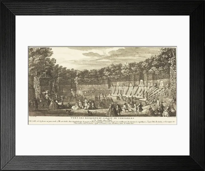 Framed Print : La Salle du Bal. The Ballroom. Creator: Jacques Rigaud Framed Print : La Salle du Bal. The Ballroom. Creator: Jacques Rigaud