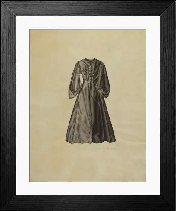 Framed Print : Lady's Evening Coat, 1935 / 1942. Creator: Florence Grant Brown Framed Print : Lady's Evening Coat, 1935 / 1942. Creator: Florence Grant Brown