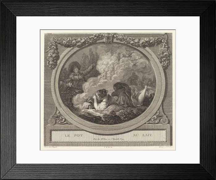 Framed Print : Le pot au lait. The milk pot Creator: Nicolas Ponce Framed Print : Le pot au lait. The milk pot Creator: Nicolas Ponce