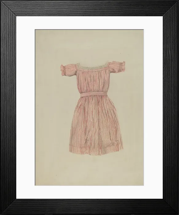 Framed Print : Child's Dress, c. 1937. Creator: Lucien Verbeke Framed Print : Child's Dress, c. 1937. Creator: Lucien Verbeke